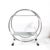 Art Deco Art Deco Style Round Form Tubular Two-Tier Bar Cart in Chrome and Smoked Mirror For Sale - Image 3 of 13