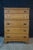 Thomasville T.F.I. Mid Century American Colonial Style Maple Tallboy Dresser Chest of Drawers For Sale - Image 4 of 18