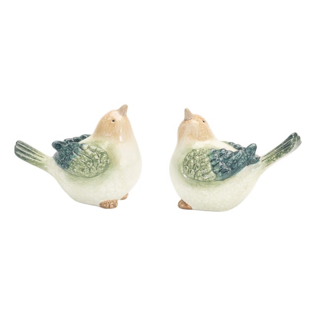 Terra Cotta Bird Figurine (Set of 4) For Sale