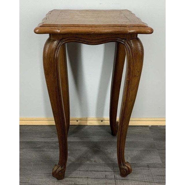 French Louis XIV Oak Nesting Tables, Set of 3 For Sale - Image 8 of 10