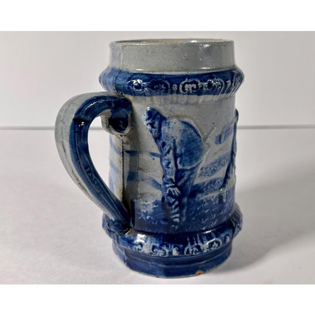 Early 20th Century Robinson Clay Bristol-Slip Glazed Stoneware Golfing Mug For Sale - Image 6 of 10