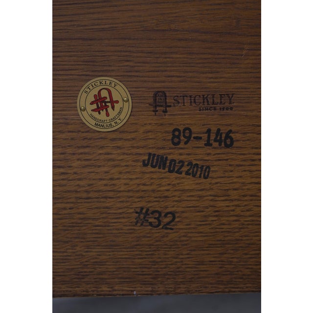 Stickley Mission Oak Oval Library Table For Sale - Image 13 of 13