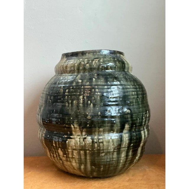 Late 20th Century Vintage Handcrafted Ceramic Vessel For Sale - Image 5 of 12