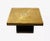 Wood Coffee Table in Engraved Brass and Agate Stone, 1970s For Sale - Image 7 of 7
