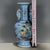 Late 20th Century Chinese Light Blue Glazed Porcelain Vase With Famille Rose Antiques Motif For Sale - Image 5 of 9