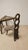 Wood Vintage Sculptural Wooden Table and Two Chairs with Hand-Carved Loop Backrests, 1940s, Set of 3 For Sale - Image 7 of 18