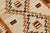 Mid-Century Modern Navajo Style Terracotta and Cream Wool Flatweave Area Rug For Sale In New York - Image 6 of 8