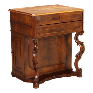 Louis Philippe Walnut and Cherry Vanity For Sale
