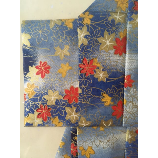 "KImono" Hida Takayama Chiyogami Yuzen Washi Paper Art by E.Koby, Framed For Sale In Charlotte - Image 6 of 12