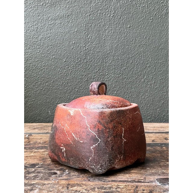 Vintage Studio Pottery Lidded Ceramic Jar For Sale - Image 16 of 18