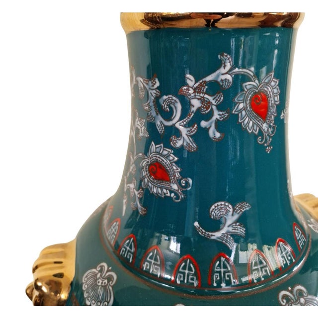 Blue Large Porcelain Chinese Vase For Sale - Image 8 of 9