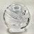 Glass Vintage Kosta Sweden Vicke Lindstrand Mykene Crystal Paperweight For Sale - Image 7 of 8