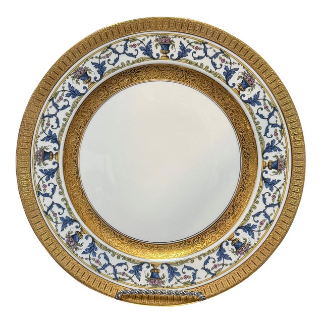 Set of 15 Rosenthal Continental Gold Encrusted Porcelain Dinner Plates 5500i For Sale