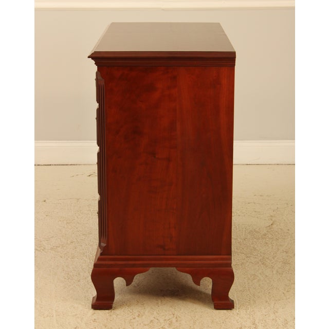 Chippendale Eldred Wheeler Country Chippendale Cherry Dresser Chest For Sale - Image 3 of 14