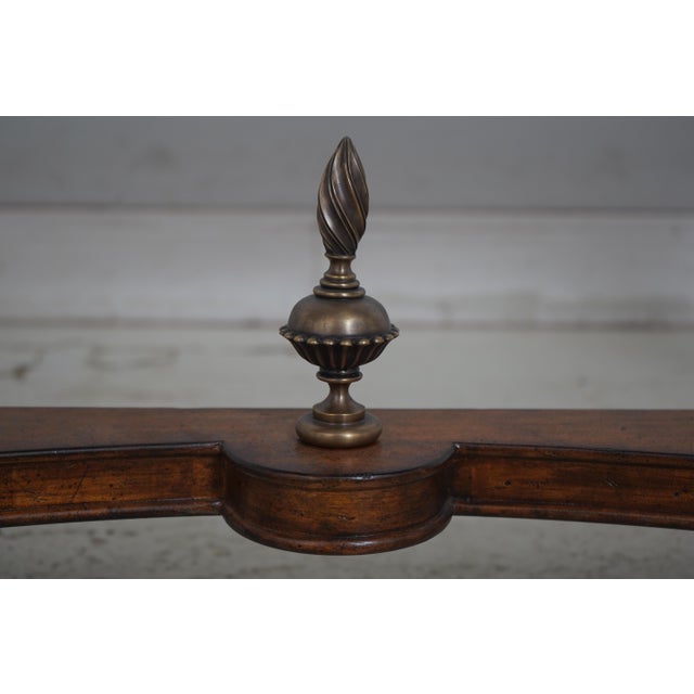 Maitland Smith Regency Style Marble Top Console Table For Sale - Image 10 of 17