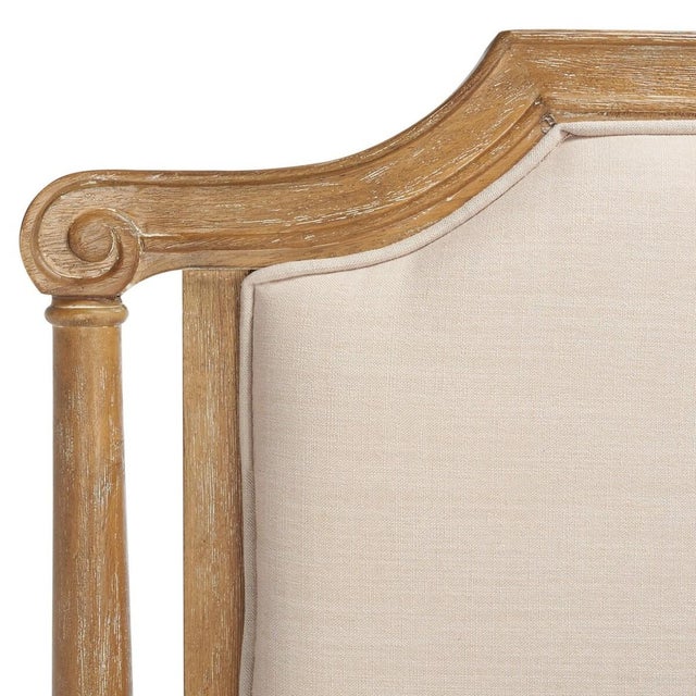 Hudson Headboard Beige/Rustic Oak, Queen Chairish