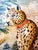Paintings Leopard & Cheetah - Extra Large Trompe l'Oeil Pair For Sale - Image 13 of 18