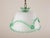 Antique Murano Glass Pendant Light Arsenic Jade Light Green Opaline For Sale - Image 11 of 14