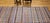 Mid 20th Century Vintage 1920s American Rag Runner, Handwoven Wool & Cotton Stripes, 4x9 For Sale - Image 5 of 16