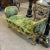 Baroque Baroque Style Green Tufted Bench For Sale - Image 3 of 3