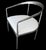 Metal 2025 Rh Chair Thaddeus Curved Forged Pewter Fabric Seat Side Restoration Hardware Barrelback Slope Arm For Sale - Image 7 of 10