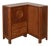 1940s French Carved Wood Corner Cabinet by Charles Dudouyt, Attributed For Sale