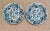 Pair of Oversized Chinese Blue & White Porcelain Charger Plates With Dragon & Phoenix Motif – 17.4” For Sale In Salt Lake City - Image 6 of 12
