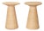 Pair of Woven Reed Mid Century Inspired Stands For Sale
