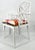 Wood Faux Bamboo Chippendale Style White Pierre Frey Carriacou Chair Pair For Sale - Image 7 of 10