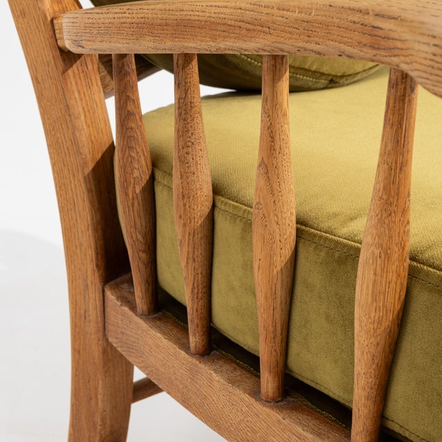 Oak Brutalist Armchair, Antique, France, Circa 1970 For Sale - Image 12 of 15