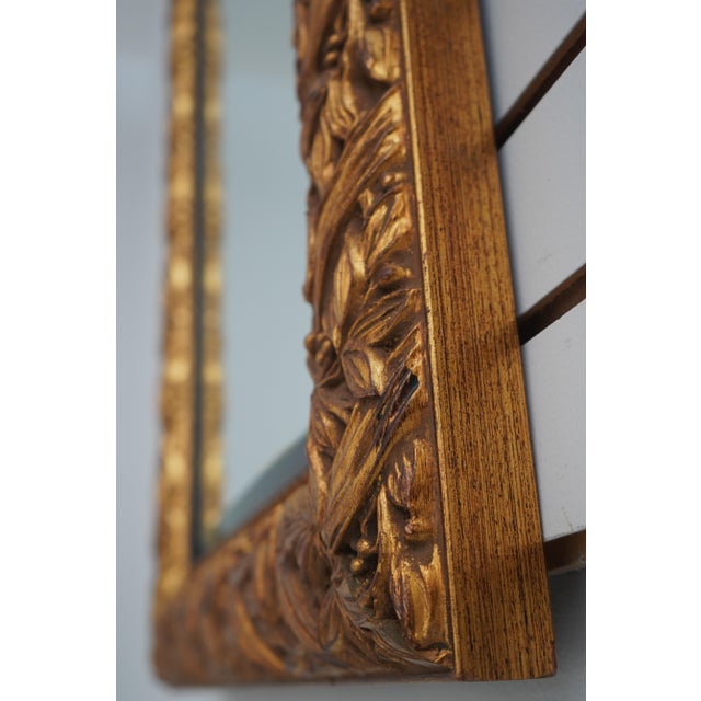 Glass Pair Silvano Grifoni Rectangular Gold Frame Mirrors For Sale - Image 7 of 8