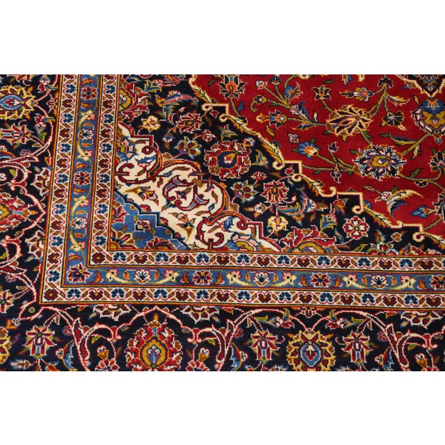 Traditional 1980s Pasargad Persian Kashan Rug For Sale - Image 3 of 5