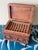 Rustic 1940s Hand-Carved Wooden Cigarette Dispenser Box For Sale - Image 3 of 11