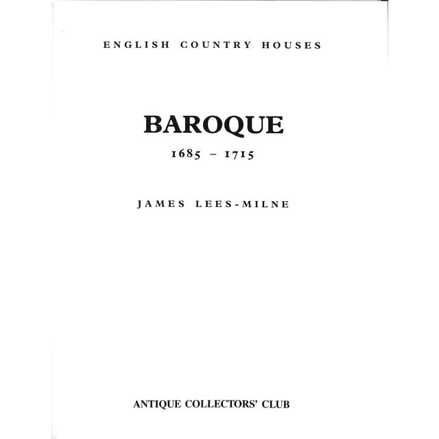 LEES-MILNE, James [303] pp. Antique Collectors' Club 1986 11" x 8 3/4" Includes some of the grandest and most spectacular...