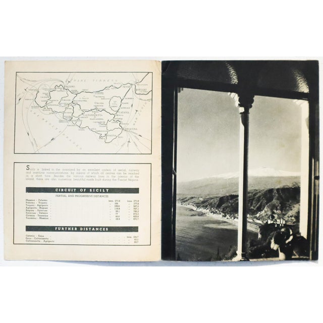 Italian 1938 Italian Travel and Tourism Pamphlet, Sicily For Sale - Image 3 of 4