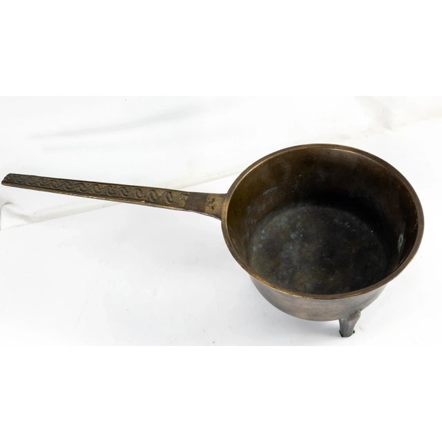17th or 18th Century European Bronze Tripod Posnet Cook Pot With Handle For Sale - Image 12 of 13