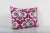 Fuchsia Silk Ikat Velvet Pillow Cover -Luxurious cushion cover of handloomed ikat fabric -Insert is NOT included -Color:...
