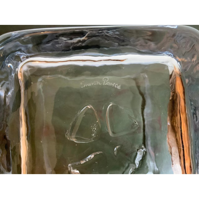 Glass Signed Simon Pearce Vase/Vessel For Sale - Image 7 of 8