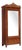 Louis Philippe Wardrobe in Walnut and Burl Walnut For Sale