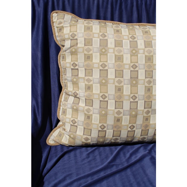 Possible mid-century down filled pillow with a nice deep size.