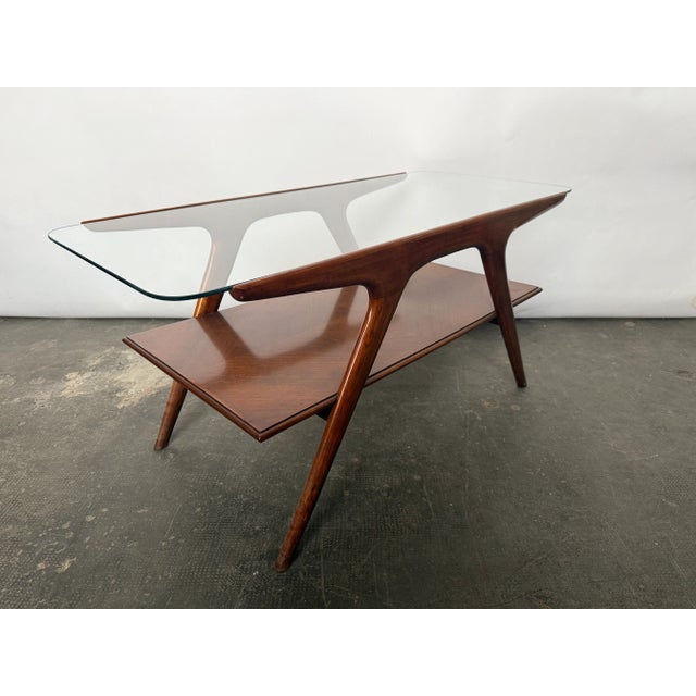 1950s Walnut Coffee Table by Cesare Lacca for Cassina, 1950s For Sale - Image 5 of 8