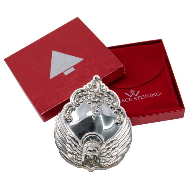 2001 Wallace Silversmiths Angel Ornament For Sale - Image 10 of 10