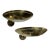 Mid 20th Century Mid-Century Modern Lightolier Atomic “Ufo” Brass Wall Sconces - a Pair For Sale