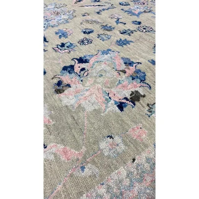 Handwoven Ivory Transitional Style Area Rug 8'2" X 9'7" For Sale - Image 10 of 13