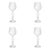Rialto Twisted Optic White Wine Glasses, Set of 4 For Sale In Los Angeles - Image 6 of 6