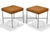 Mid-Century Modern Paul McCobb Style Ultrasuede Stools by Shelby Williams (Pair) For Sale - Image 3 of 7