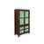 Chinese Chinese Distressed Turquoise Brown Large Armoire Wardrobe Cabinet For Sale - Image 3 of 15