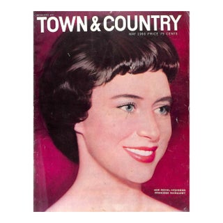 Town & Country May 1960 W/ HRH Princess Margaret on Cover Her Royal Highness For Sale