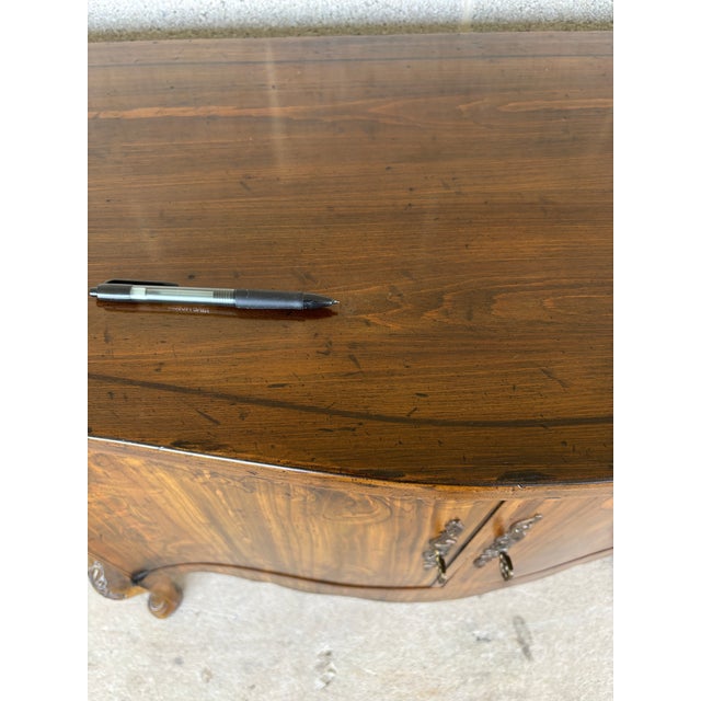 Heritage Henredon Louie XV Style French Country Hoof Foot Console Cabinet For Sale - Image 12 of 13