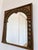 Brown Antique Spanish Revival Oak Wall Mirror With Geometric Carving For Sale - Image 8 of 11